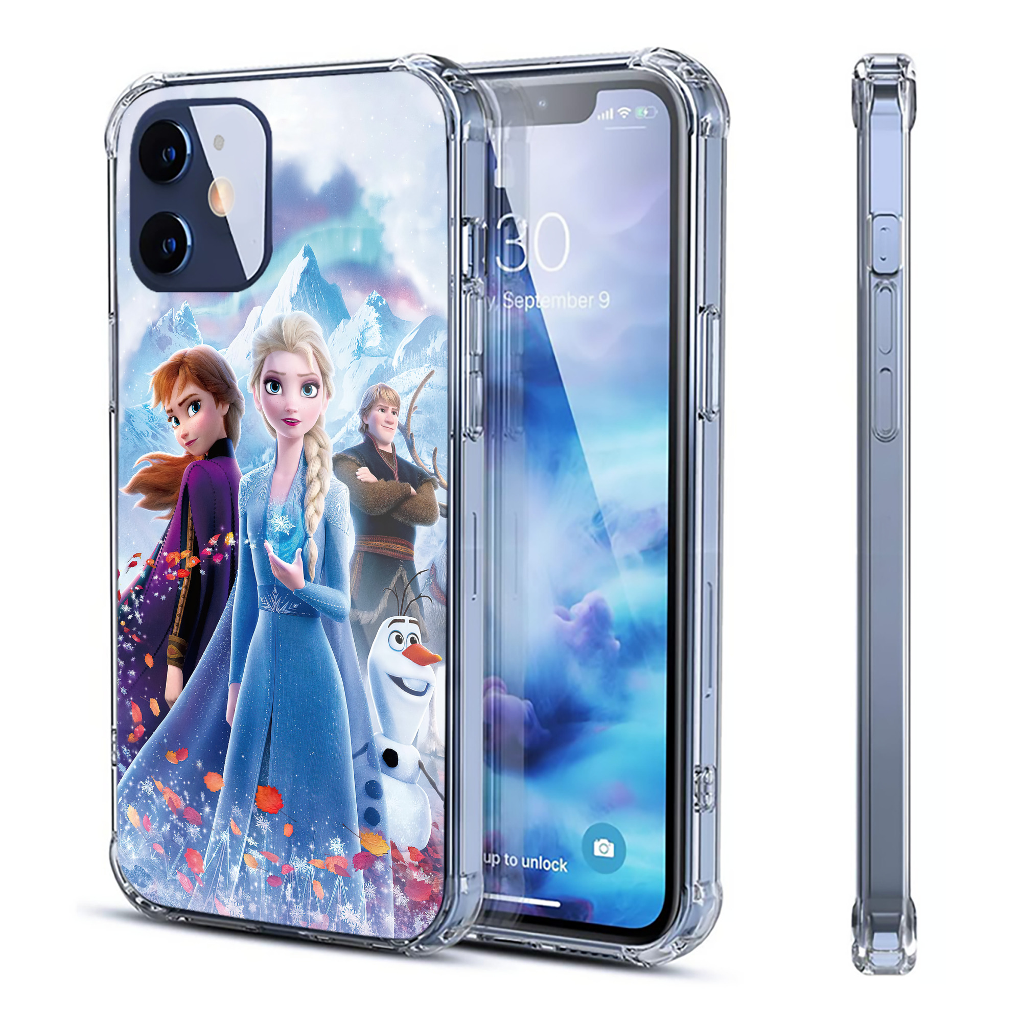 （画像用） アナと雪の女王 アンナ エルサ Frozen Anna Elsa 【iPhone 12シリーズ対応】透明スマホケース（クリアソフトケース）